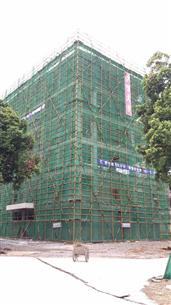 柳州高中南校区学生宿舍楼及食堂工程顺利封顶